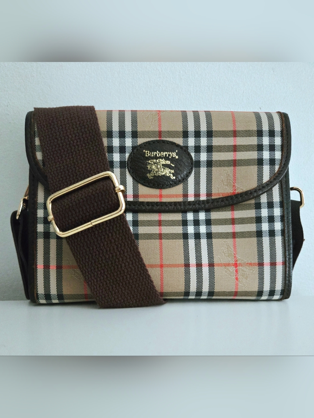 Authentic BURBERRY Nova Check Clutch to Crossbody WOC Wallet Purse